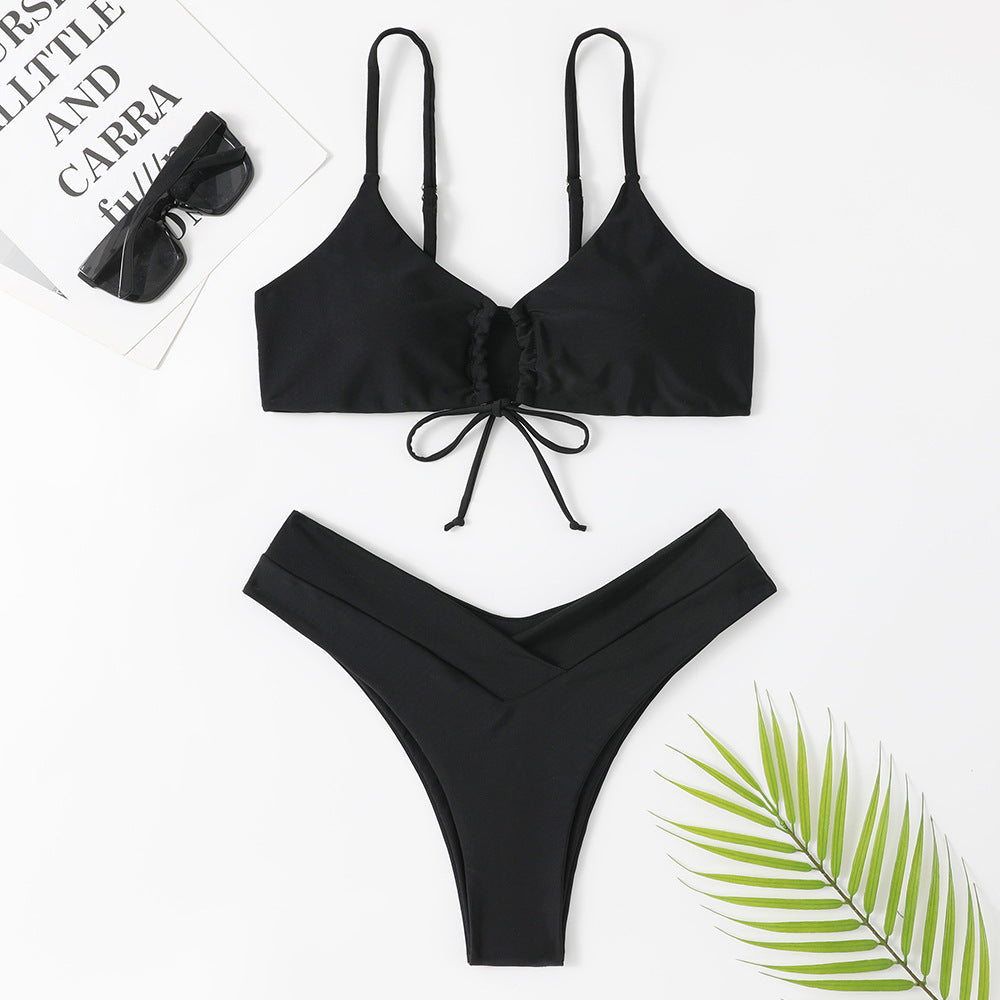 Ensemble de bikini pour femme avec haut réglable et coupe haute berg-feldt