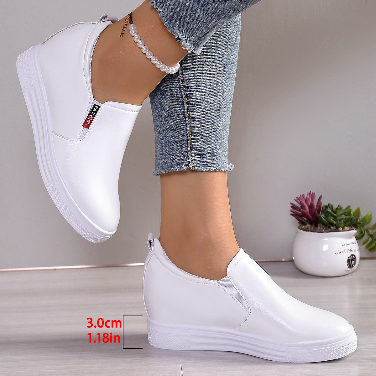 Bequeme Damen-Sneaker mit Plateau und atmungsaktivem Obermaterial von berg-feldt