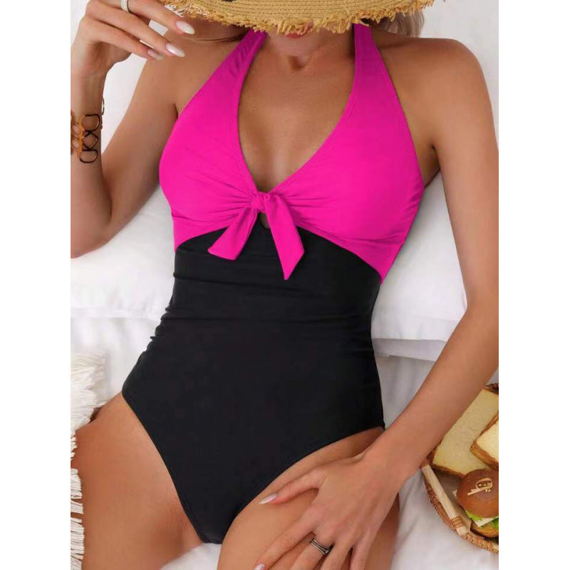 Maillot de bain femme Berg-Feldt dos nu avec nœud ludique