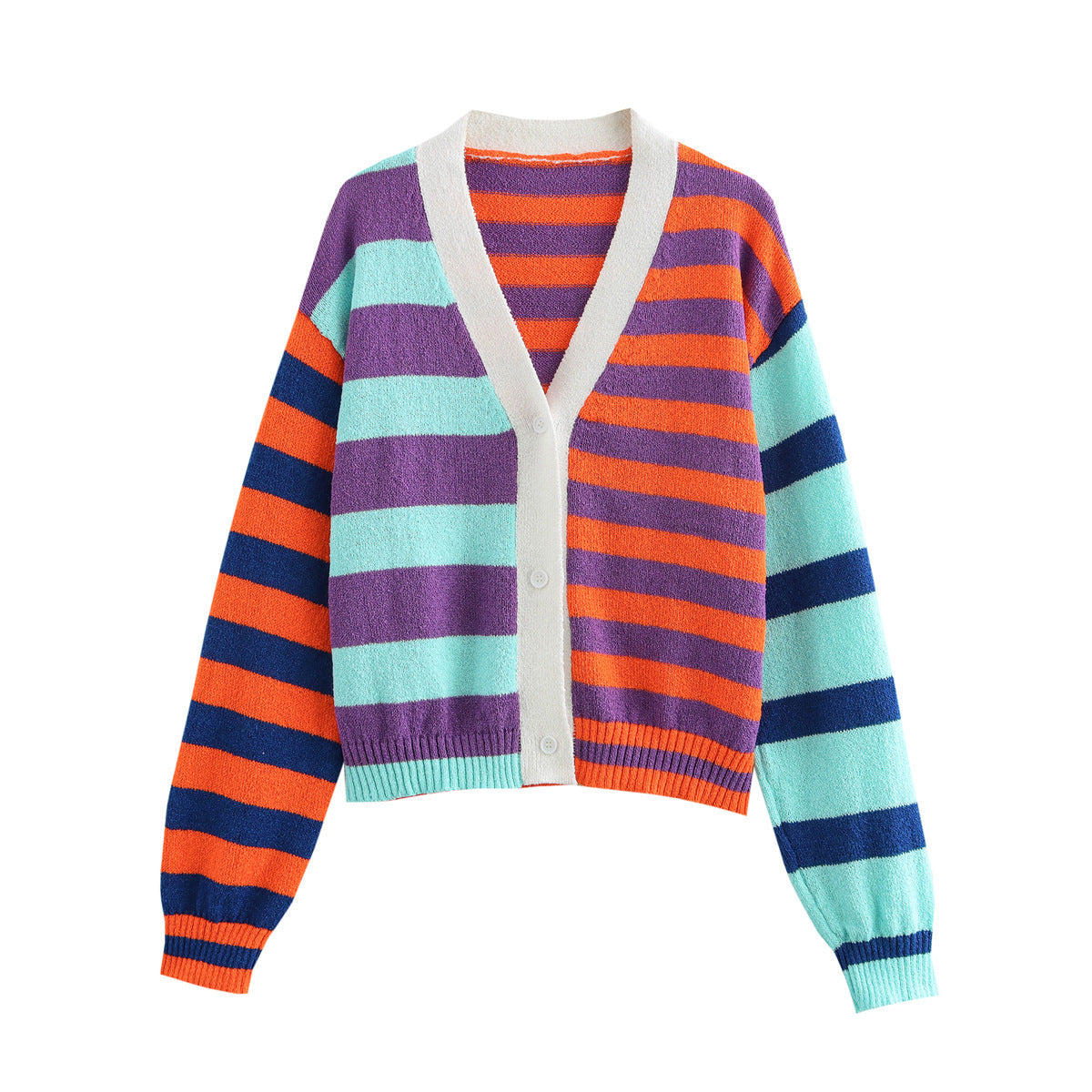 Women's Cozy Striped Cardigan Sweater berg-feldt
