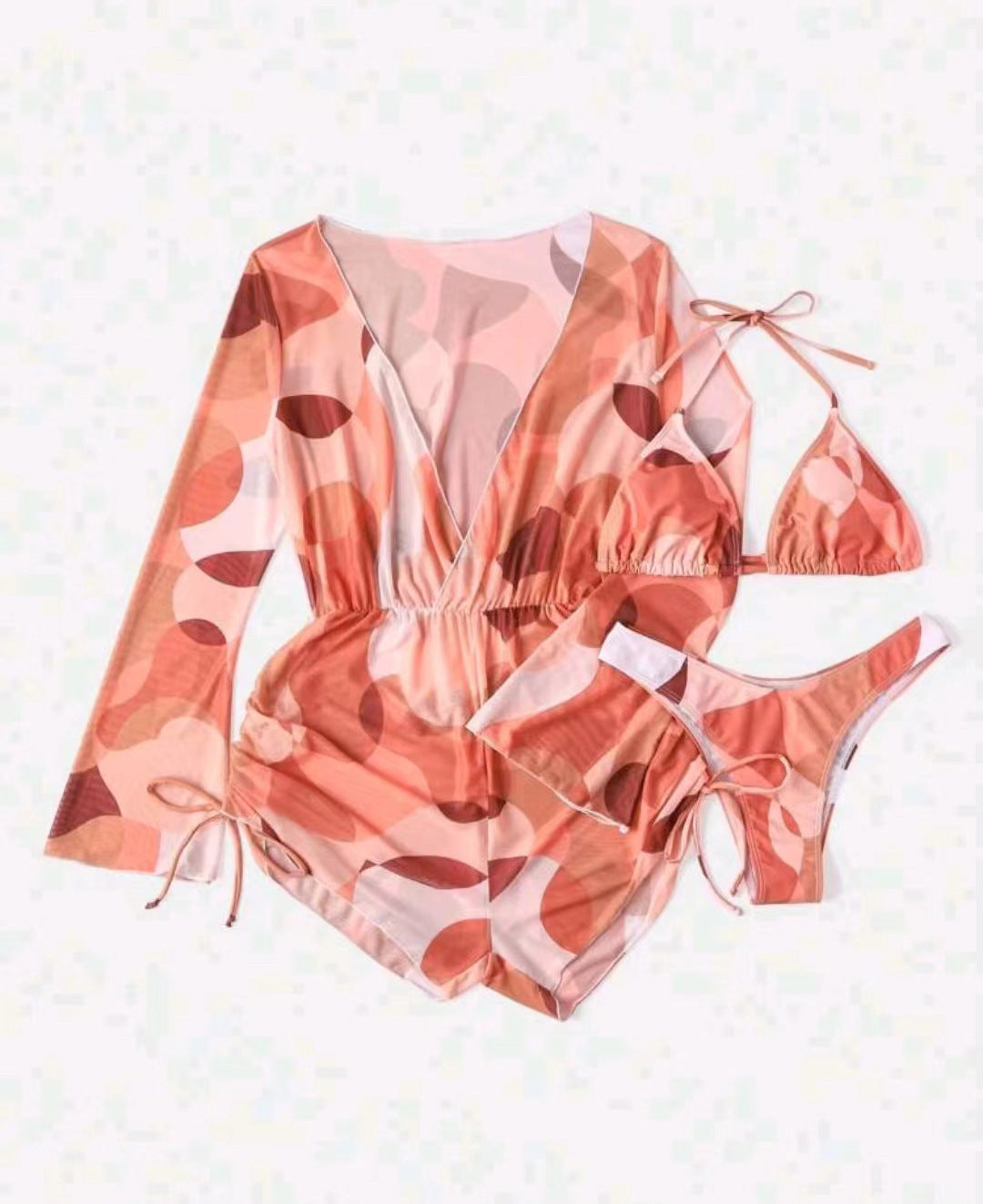 Women's Colorful Long-Sleeve Swimsuit Set berg-feldt