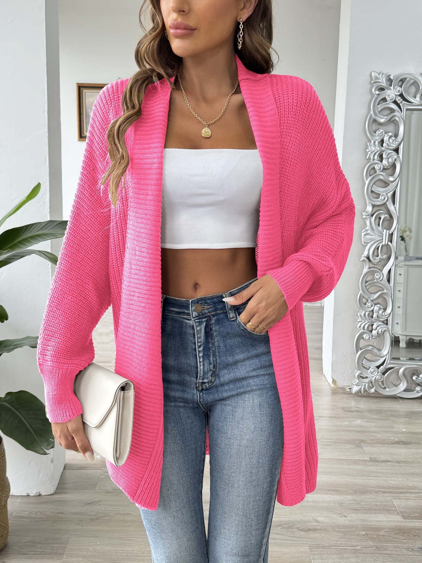 Women's Lightweight Open-Front Cardigan berg-feldt