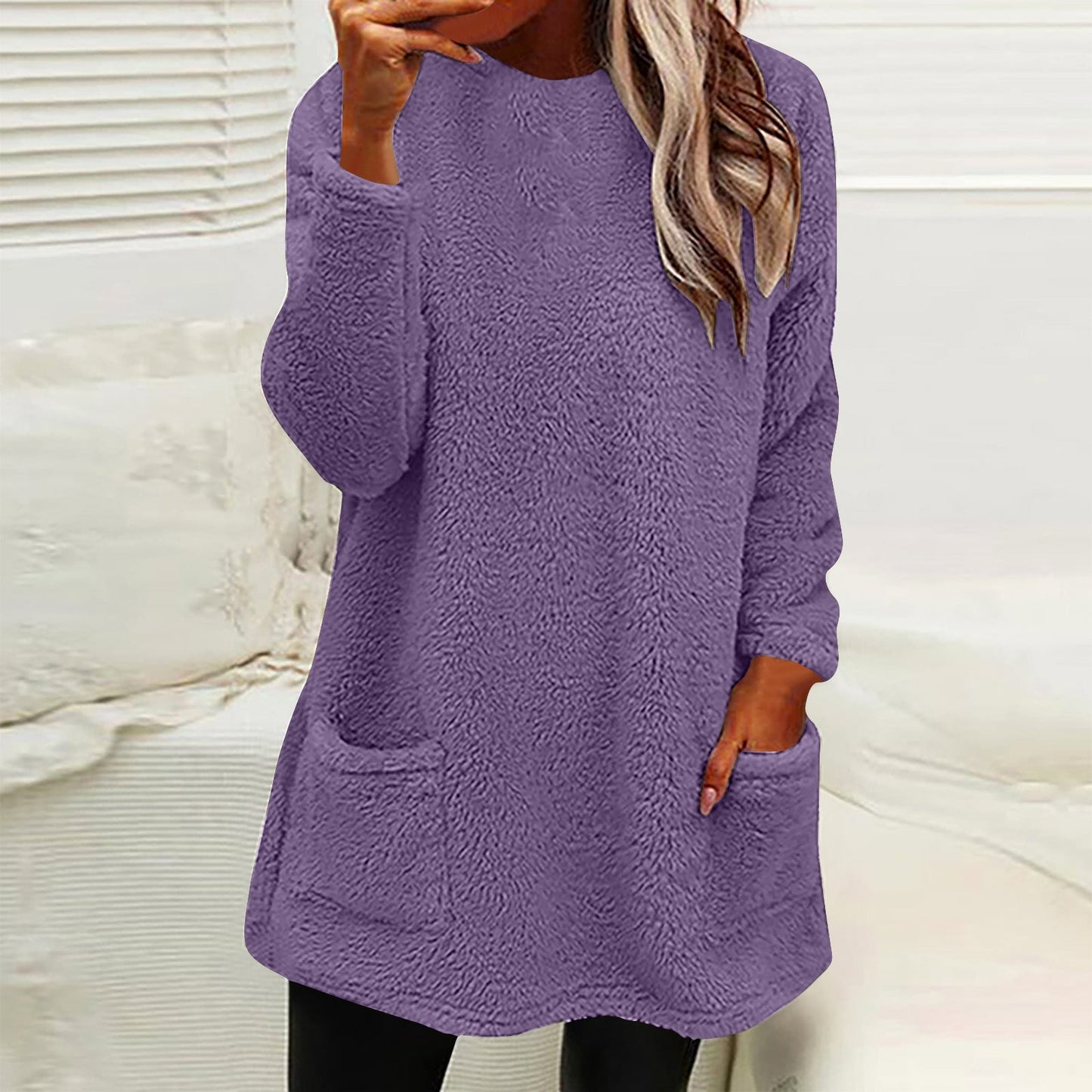 Polaire douillette pour femme avec poches pratiques et coupe ample Berg-Feldt