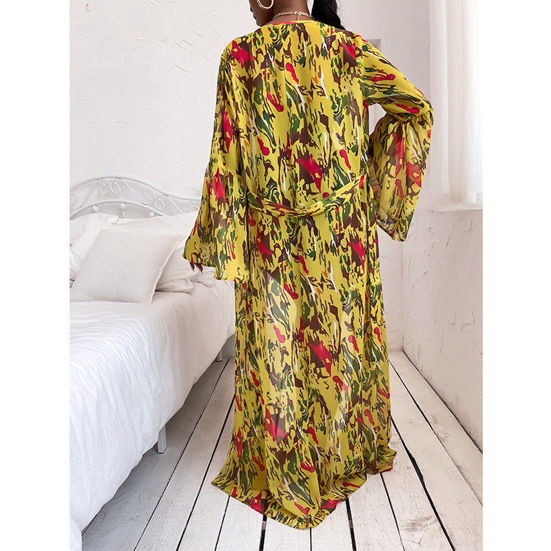 Weites Damenkaftan-Kleid mit langen Ärmeln von berg-feldt