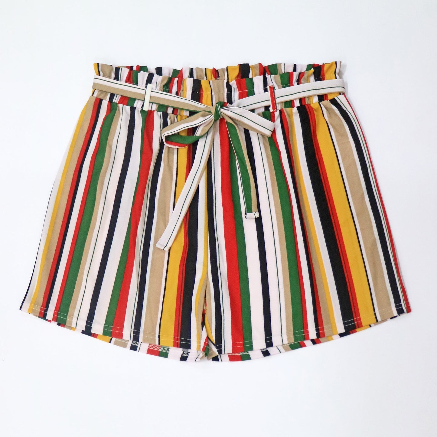 Bequeme Damen-Shorts in Streifenoptik mit verstellbarem Bund von berg-feldt