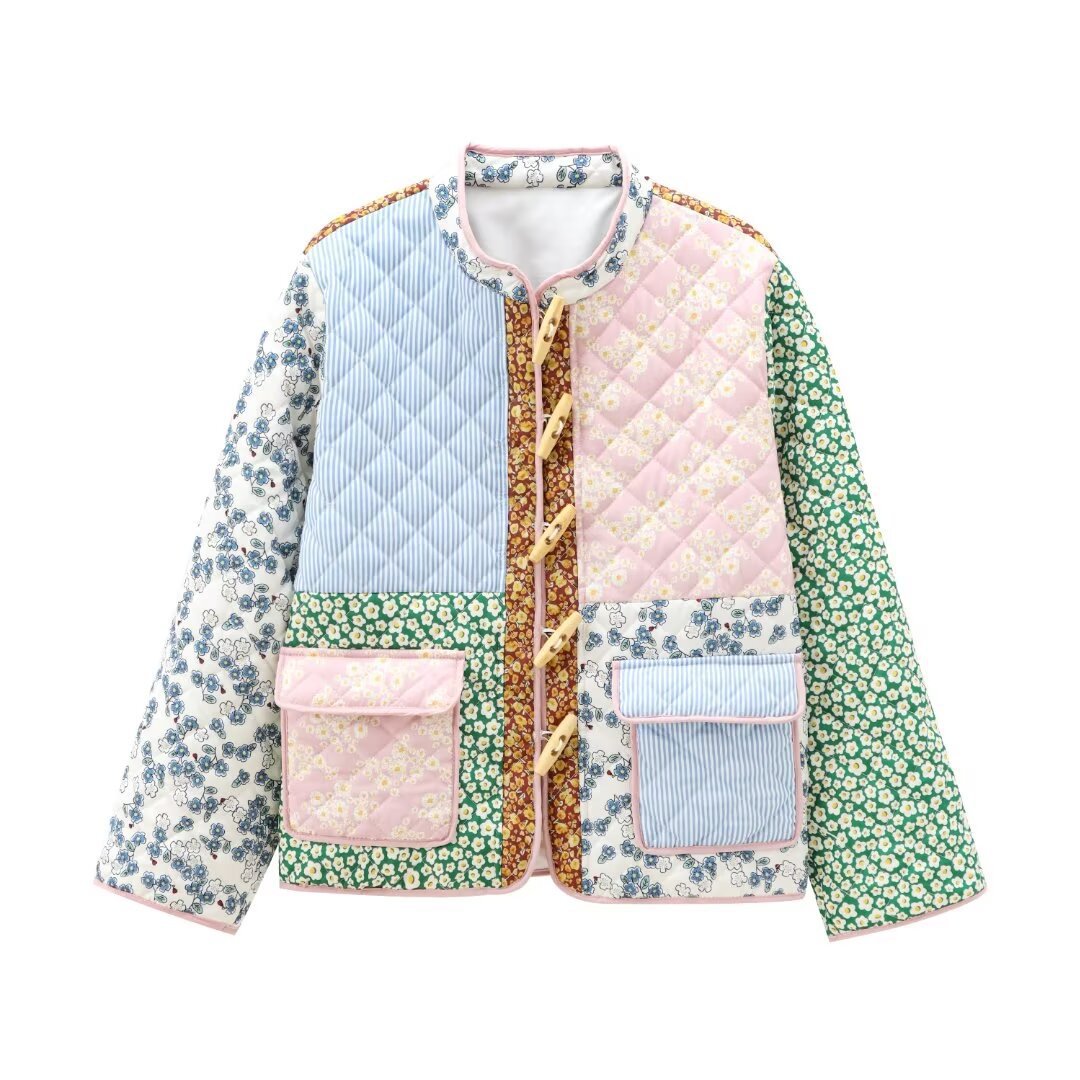 Women's Quilted Floral Patchwork Jacket berg-feldt 1750153189