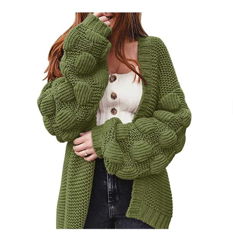 Cardigan en tricot pour femmes à manches volumineuses Berg-Feldt