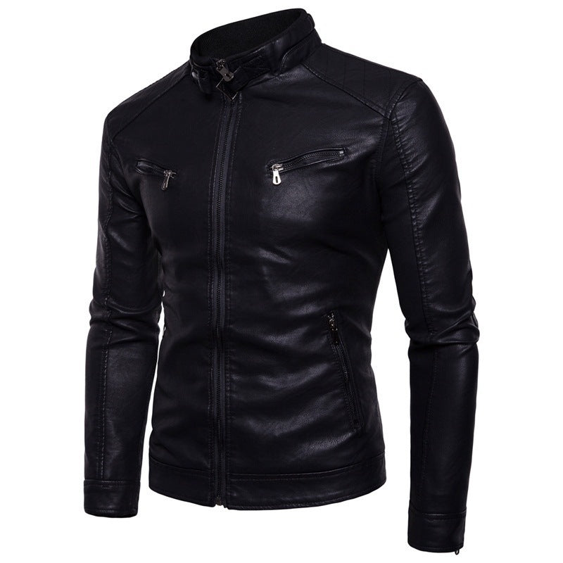 Herren stylische jacke mit modernem Stehkragen und Reißverschlüssen Berg-Feldt