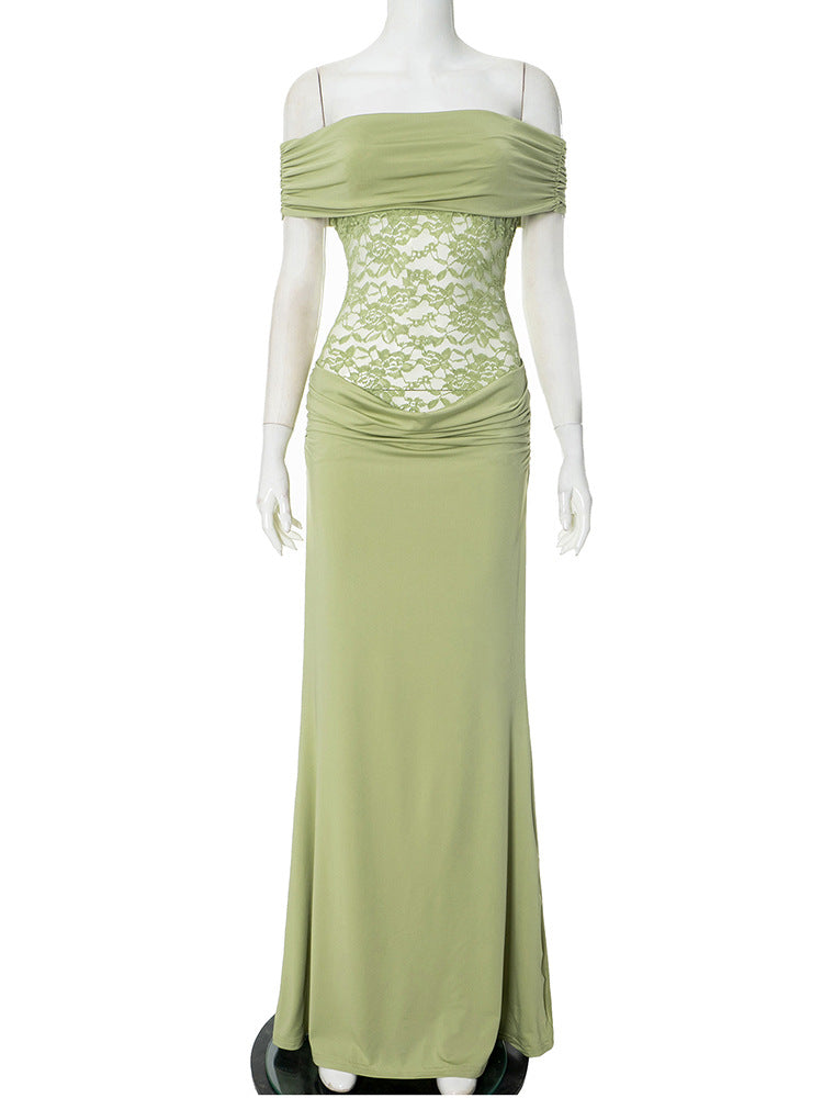 Women's Off-the-Shoulder Lace Detail Maxi Dress berg-feldt