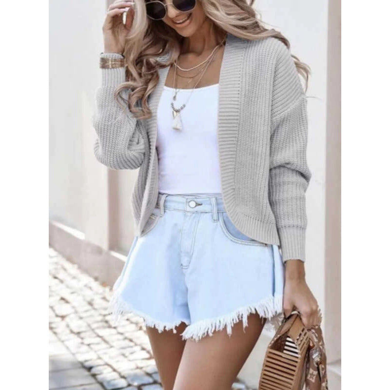 Cardigan côtelé ouvert femme Berg-Feldt