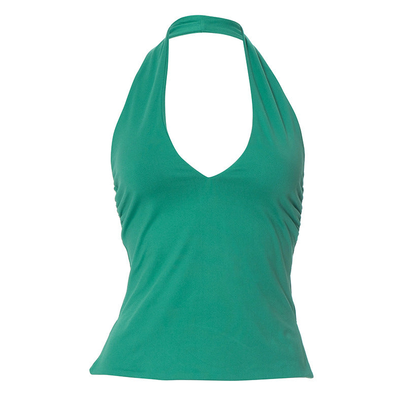 Women's Halter Neck Slim Fit Top by berg-feldt