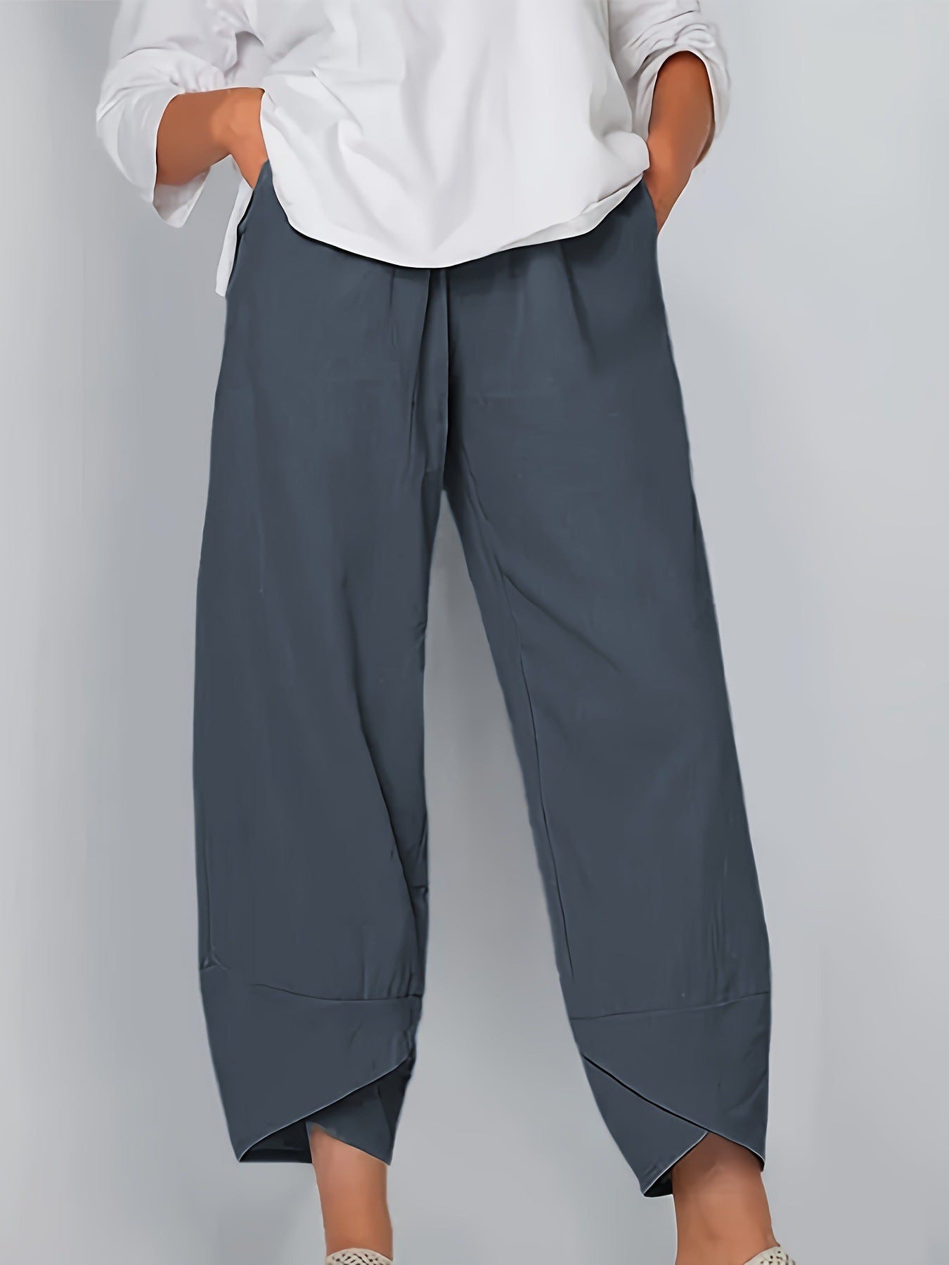 Women's Relaxed Fit Cropped Wide-Leg Pants berg-feldt