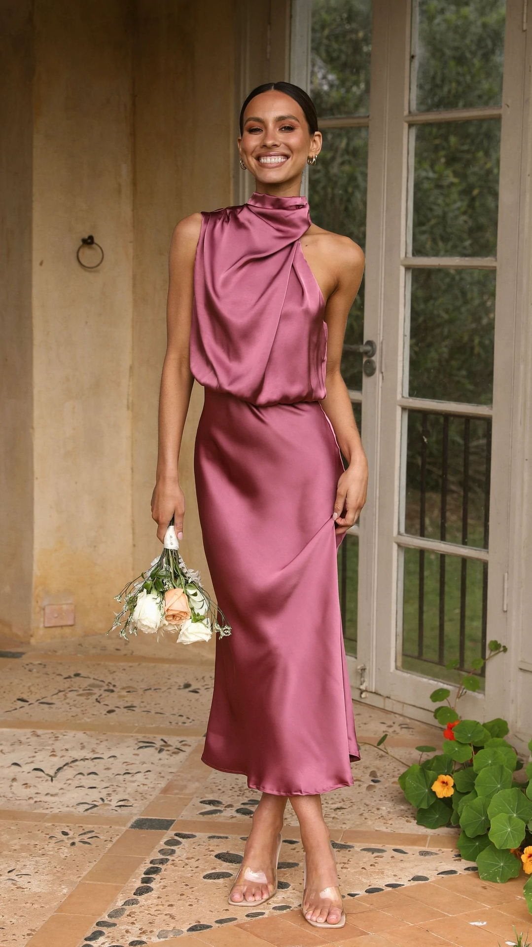 Asymmetrisches Maxikleid von berg-feldt für Damen