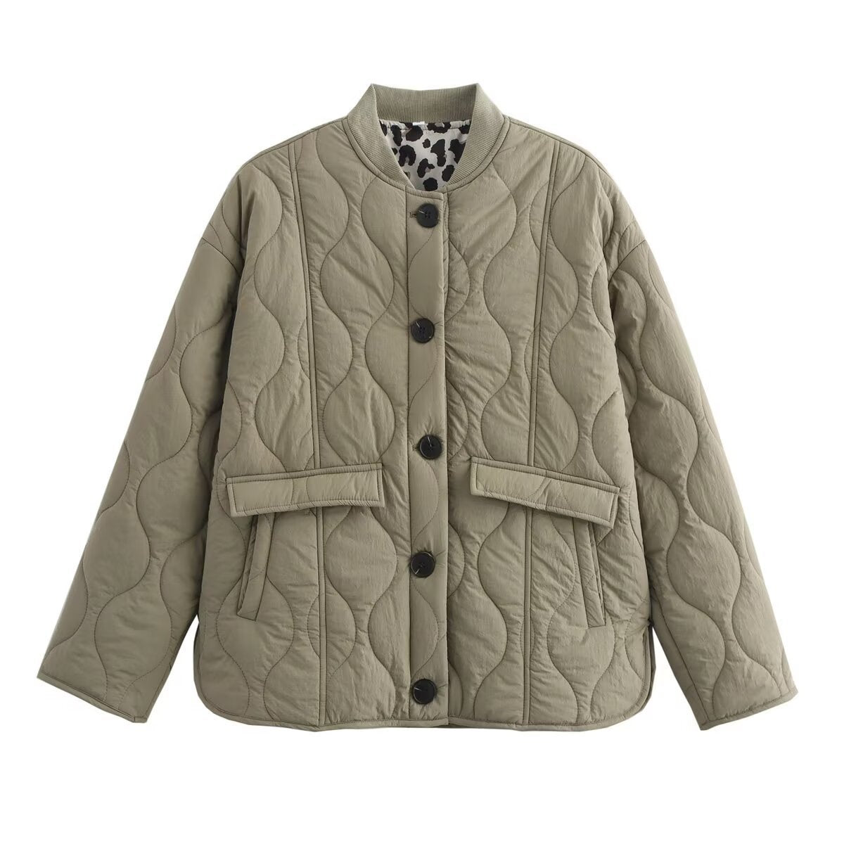 Women's Quilted Button-Up Utility Jacket berg-feldt