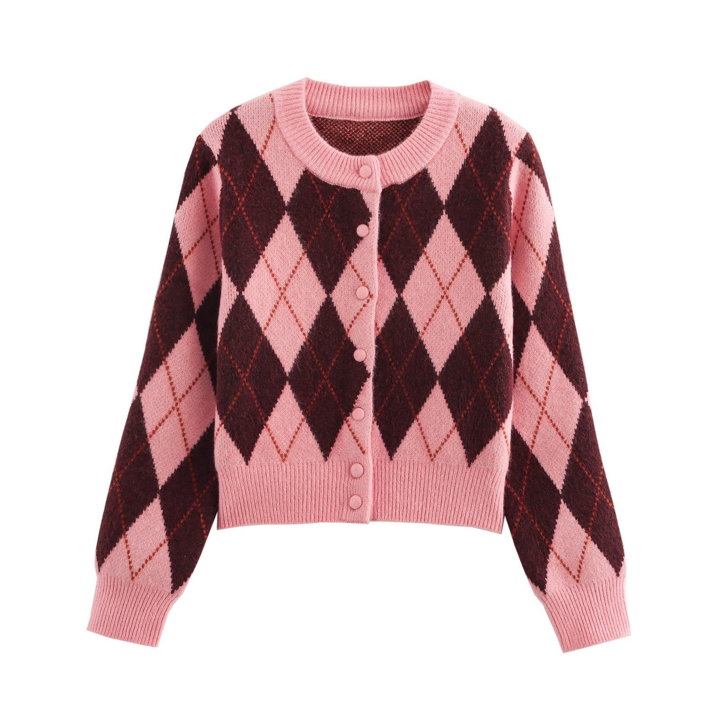 Women's Argyle Knit Cardigan berg-feldt 1750151739