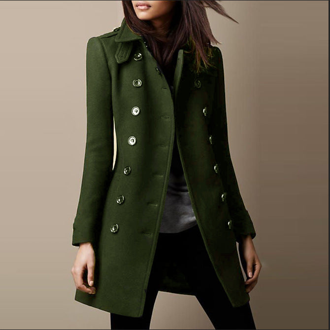 Manteau élégant à double boutonnage et coupe classique Berg-Feldt pour femmes