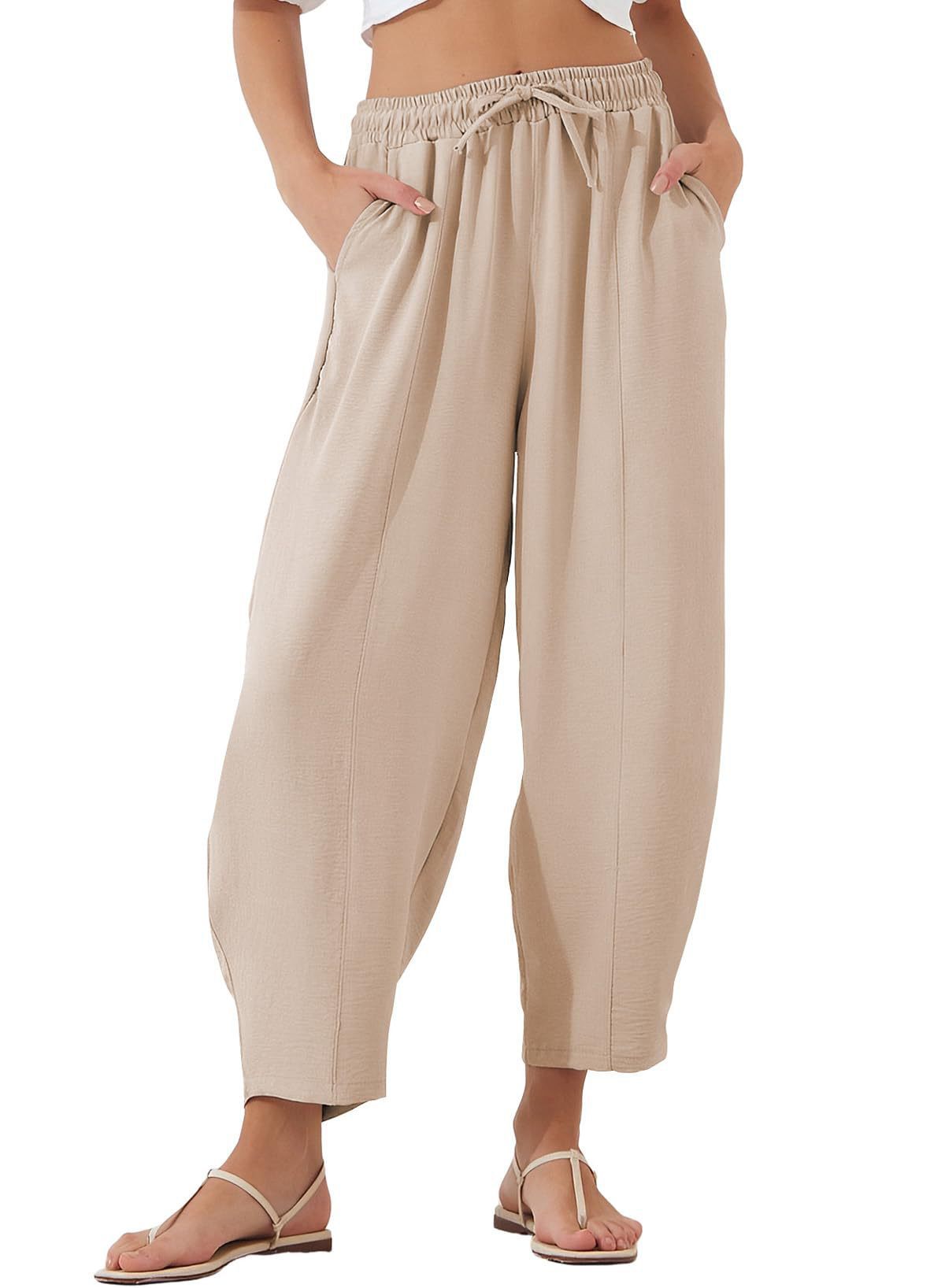 Bequeme Damen-Palazzohose mit Gummizug und Seitentaschen von berg-feldt