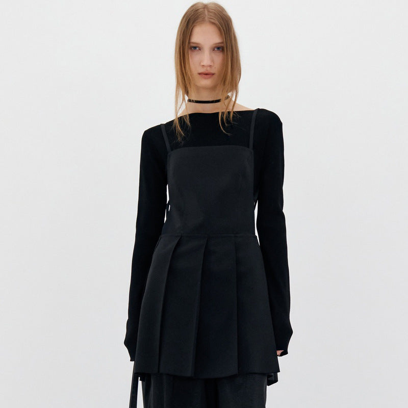 Robe camisole fluide plissée pour femme par berg-feldt