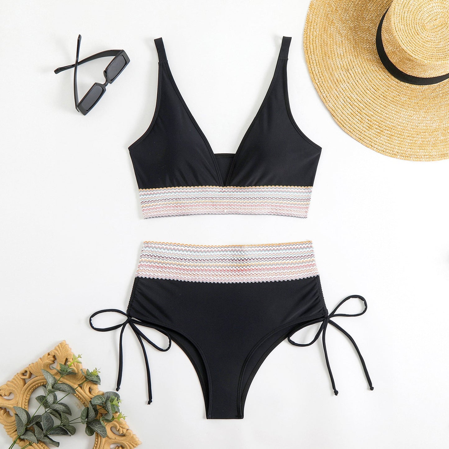 Womens High-Waisted Adjustable Bikini Set berg-feldt