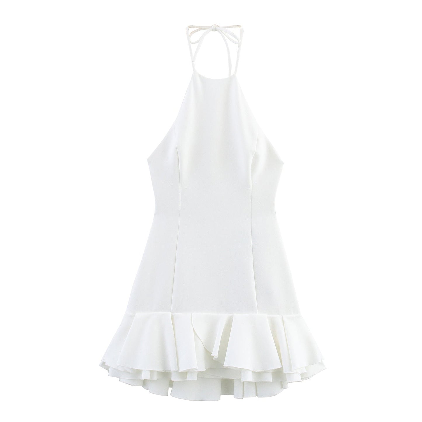 Women's Halter Neck Ruffled Mini Dress berg-feldt 1750153816