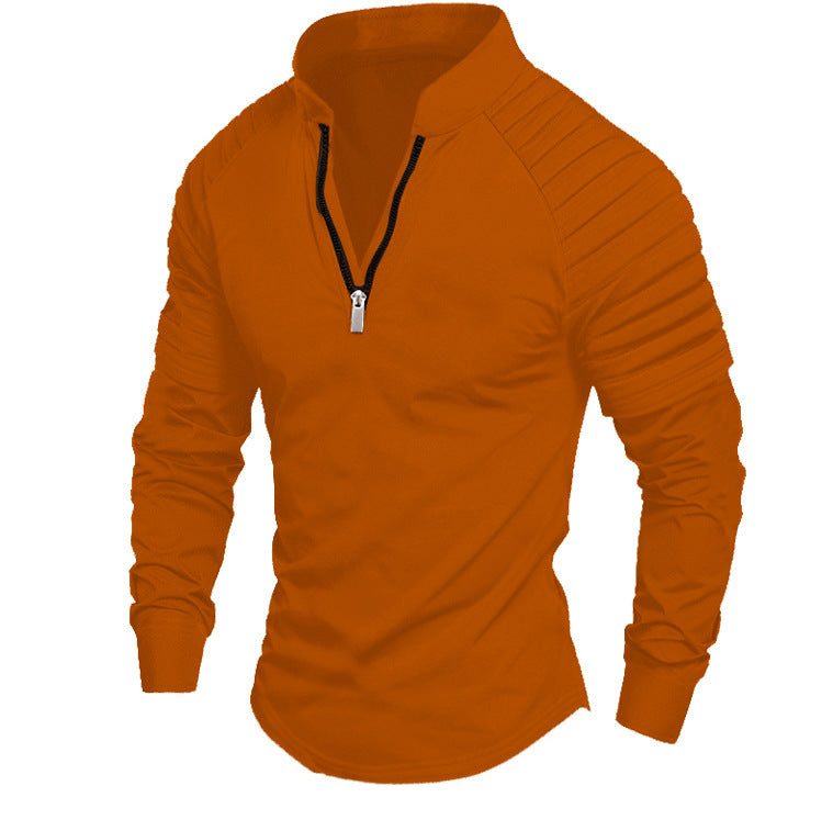 Herren Sportliches Langarmshirt mit halblangem Reißverschluss Berg-Feldt