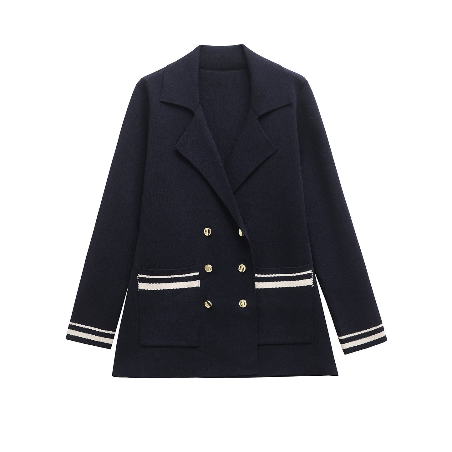 Berg-Feldt Blazer pour femme avec liseré contrastant et double garniture