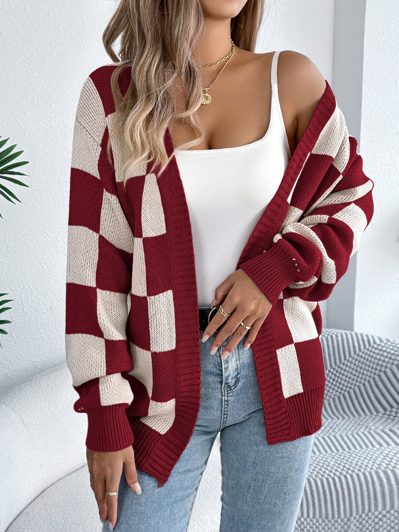 Cardigan écossais femme Berg-feldt