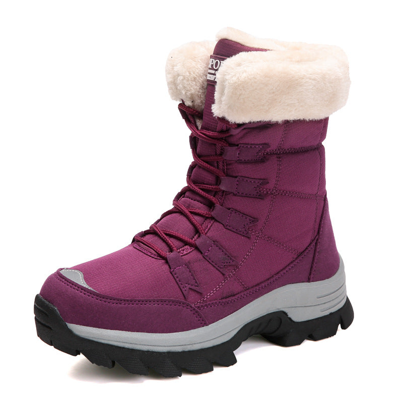 Damen-Bottes d'hiver fourrées avec semelle antidérapante et doublure isolante Berg-Feldt