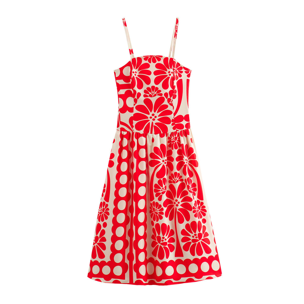 Women's Casual Floral Print A-Line Dress berg-feldt