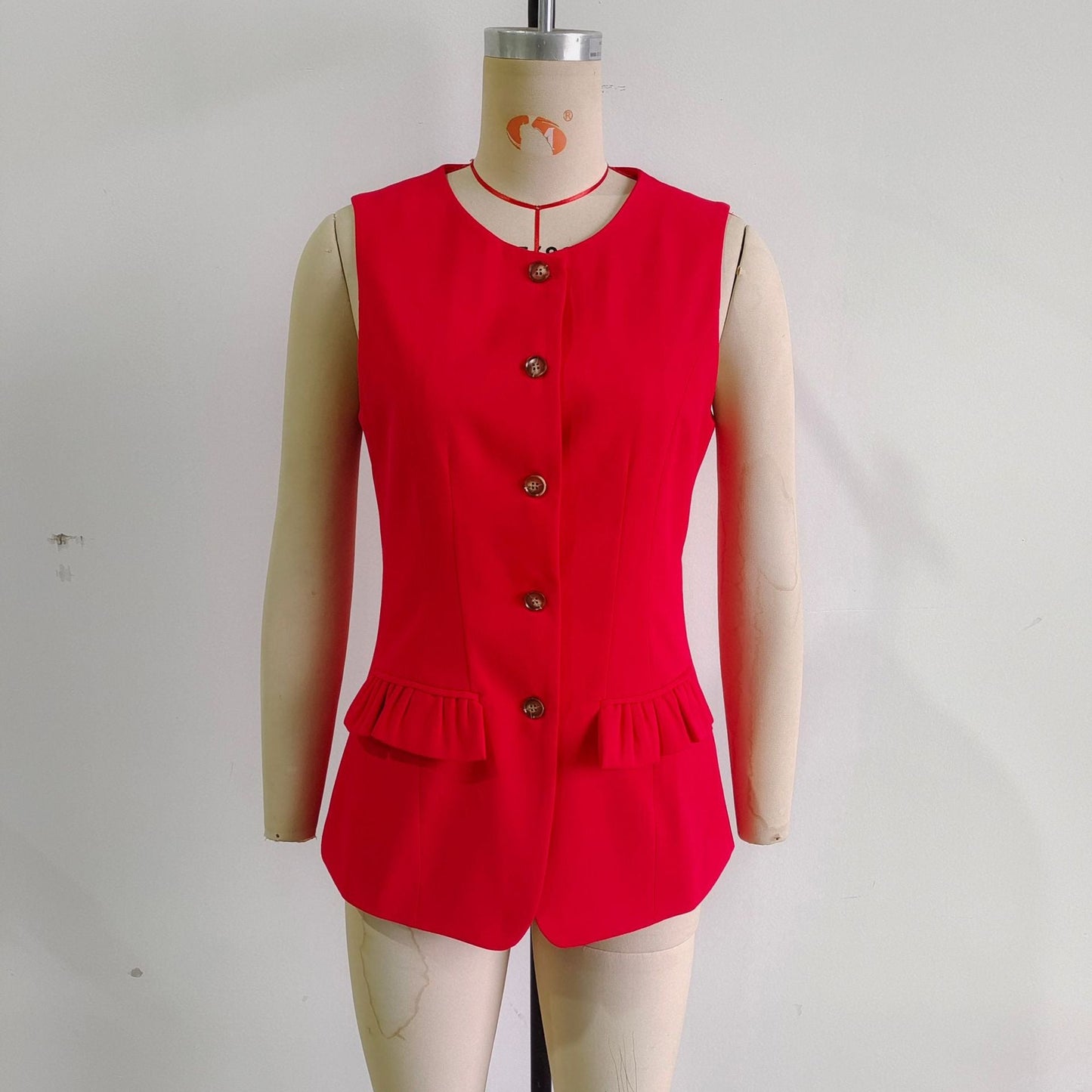 Women's Fitted Peplum Vest berg-feldt