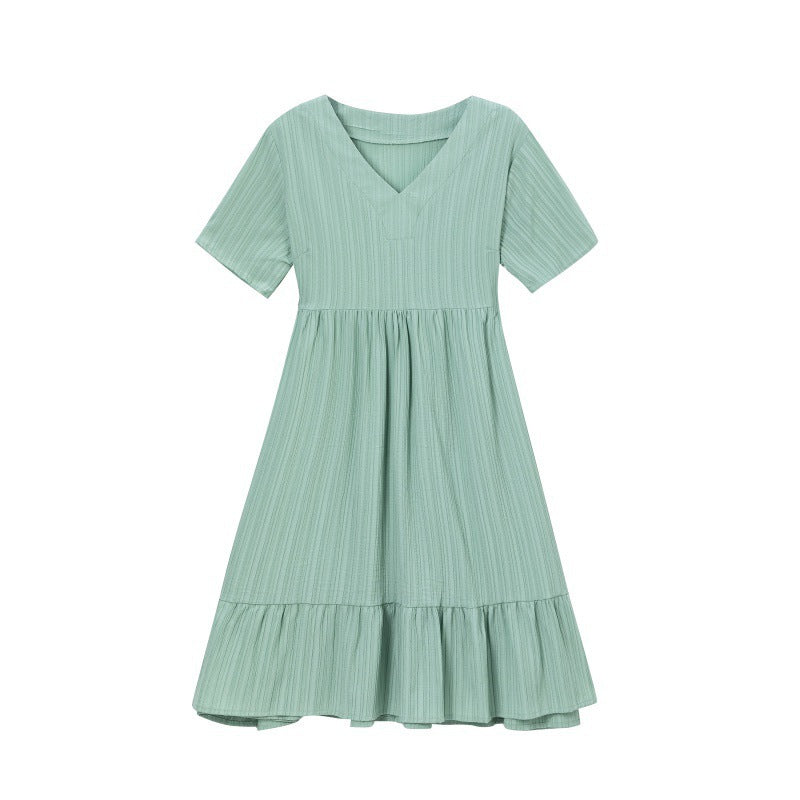 A-Linie Damen Midi Kleid mit V-Ausschnitt von berg-feldt