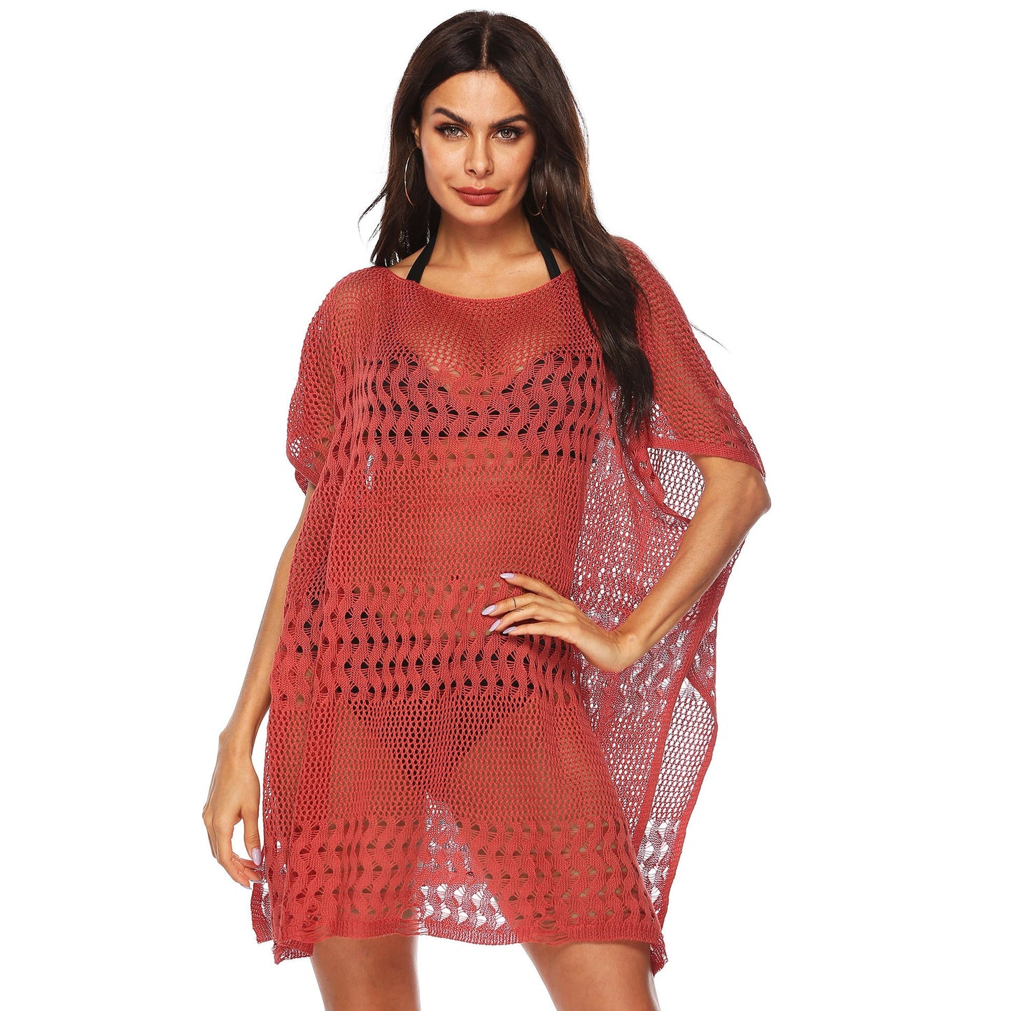 Women's Crochet Mesh Beach Coat by berg-feldt