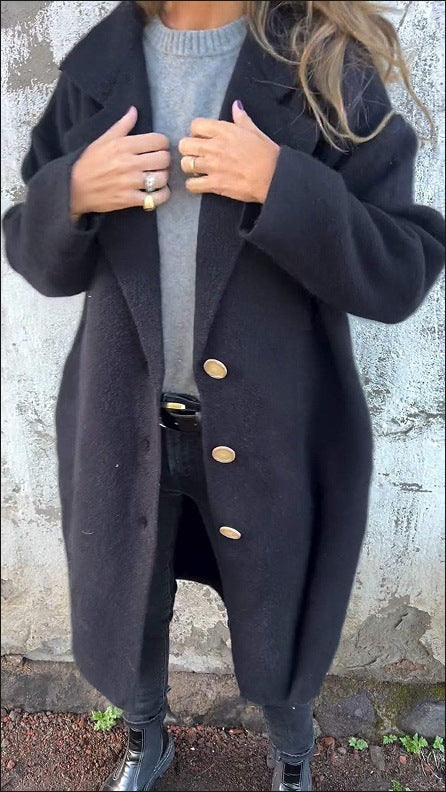 Women's Oversized Wool Blend Coat by berg-feldt