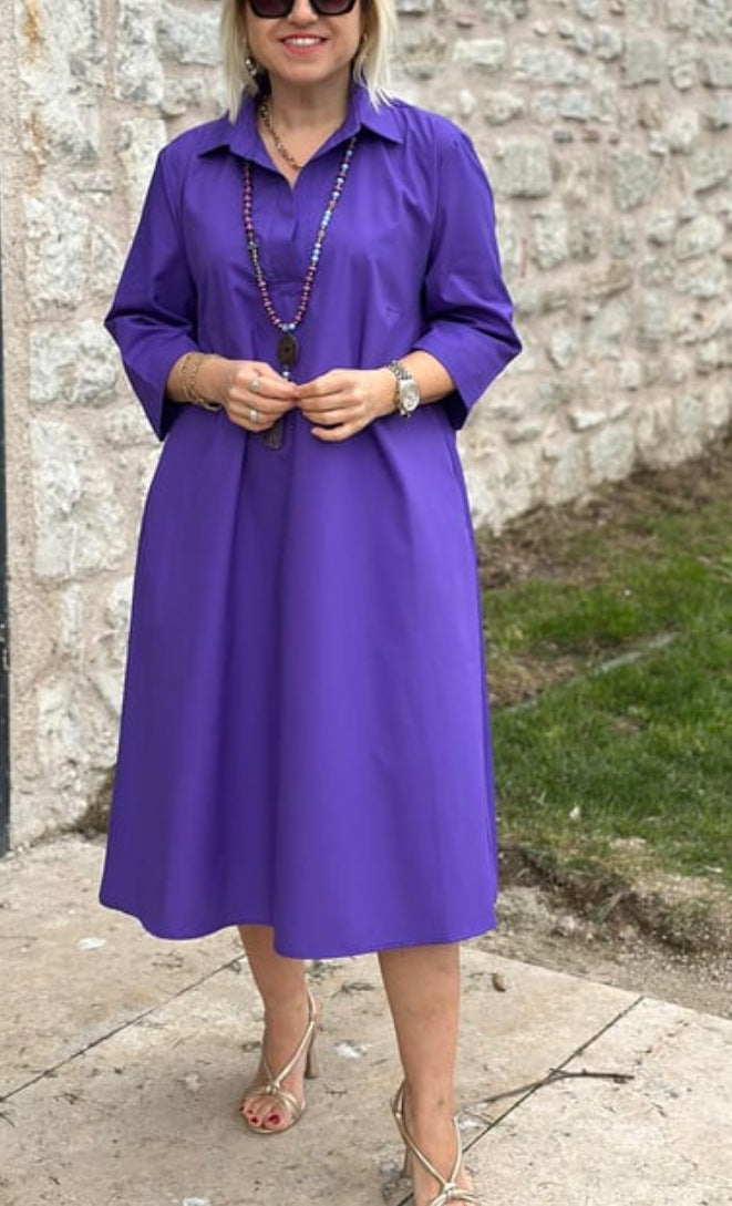 Élégante robe chemise à grandes poches de berg-feldt