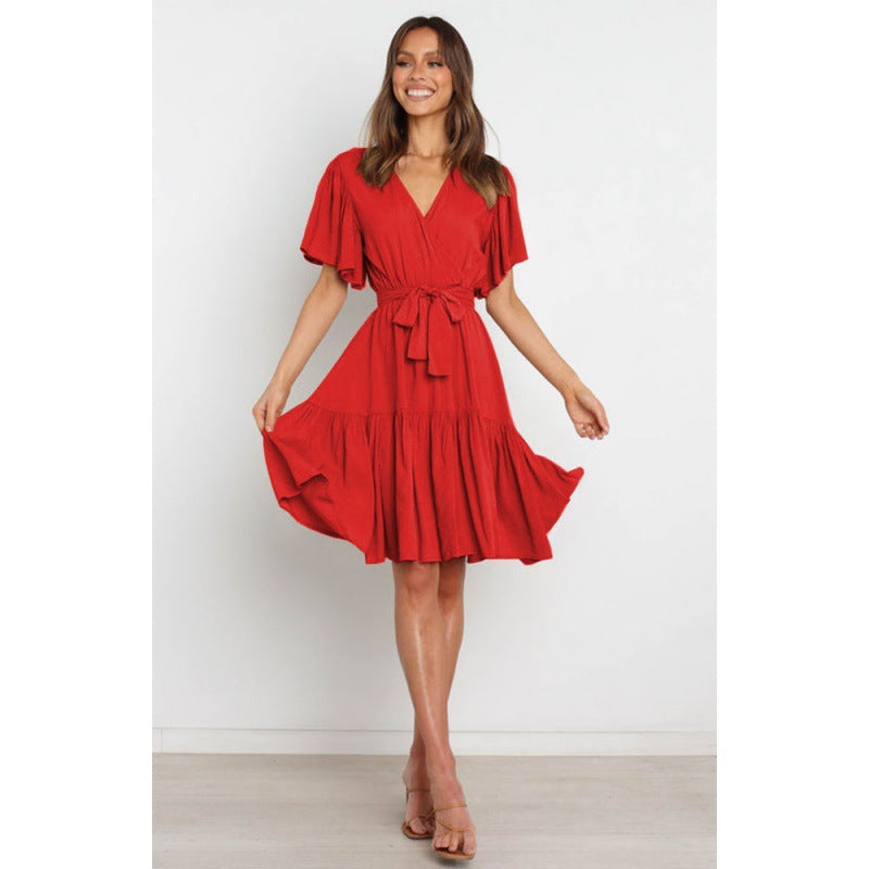 Wickelkleid für Damen mit fließendem Rock von berg-feldt