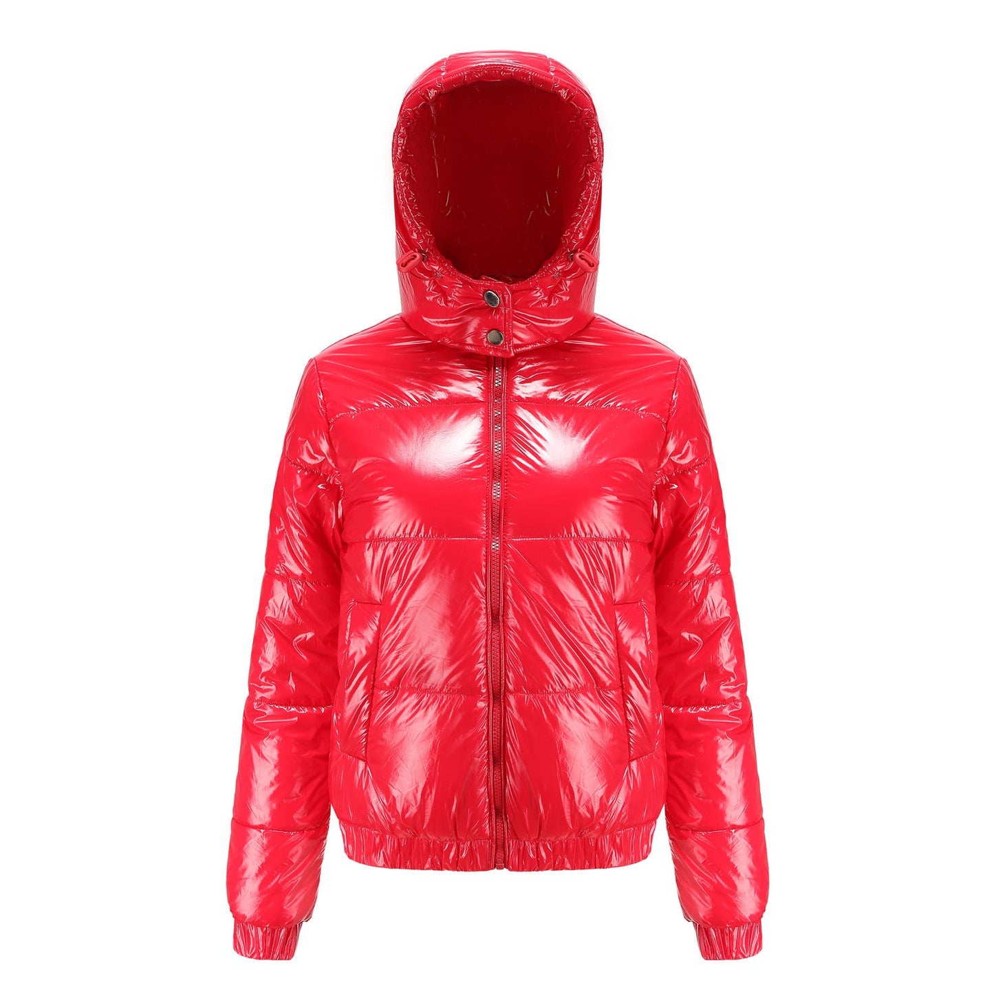 Veste d'hiver brillante à capuche pour femme – Résistante à l'eau & Isolée thermiquement – Berg-Feldt