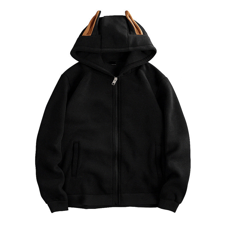 Veste à capuche femme avec détails d'oreilles créatifs et fermeture éclair pratique Berg-Feldt
