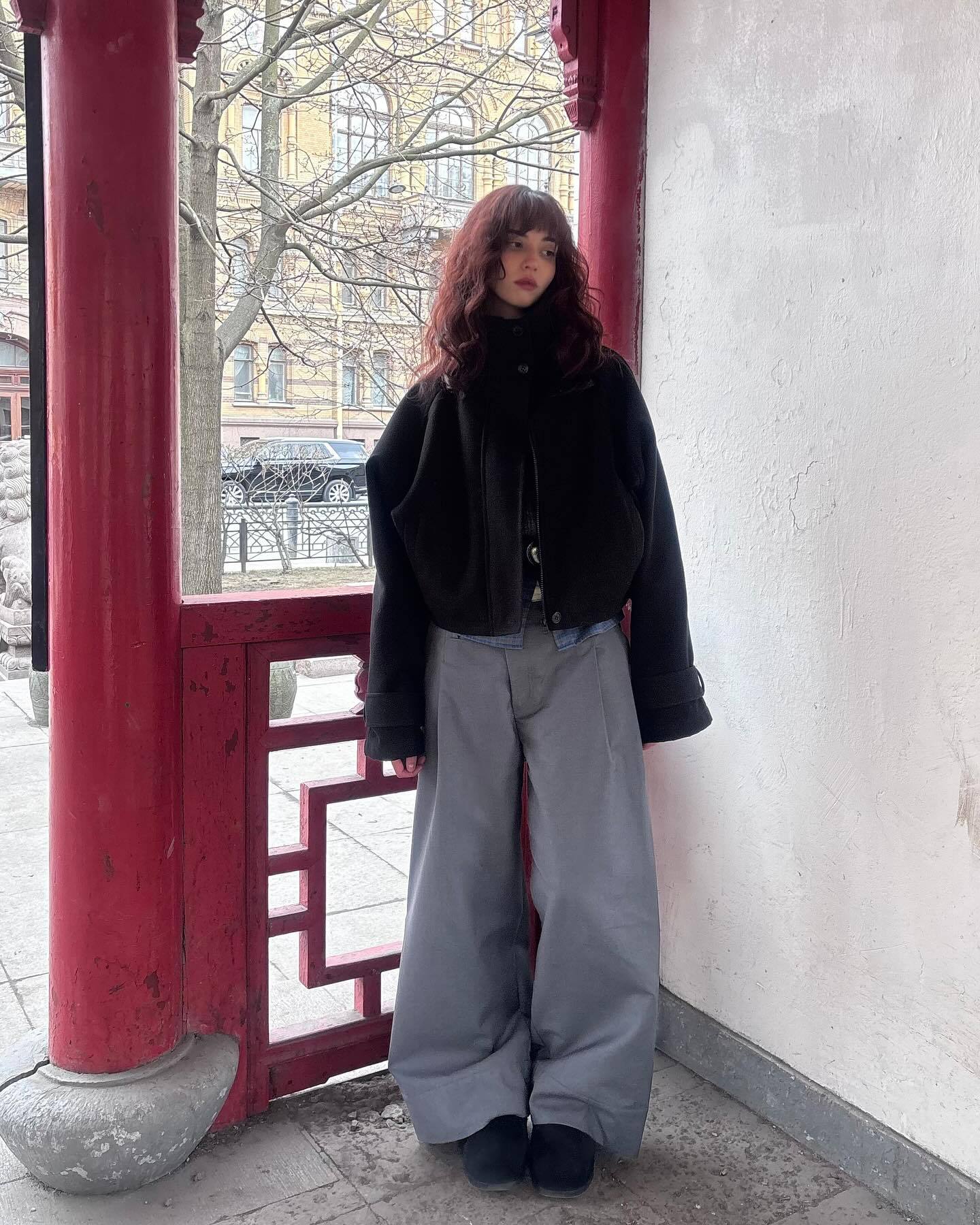 Damen Oversized Wolljacke mit elegantem Schnitt und praktischen Taschen Berg-Feldt