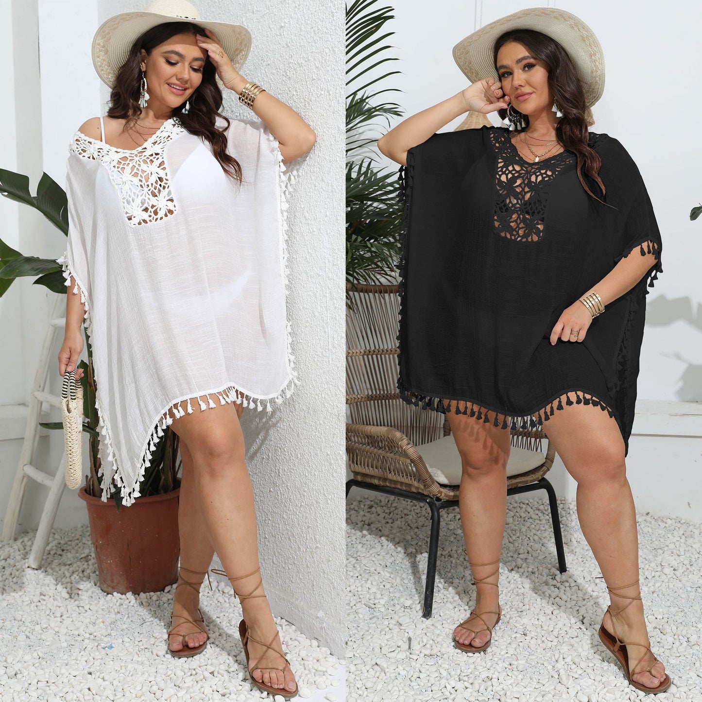 Women's Crochet Lace Beach Cover-Up Tunic berg-feldt
- berg-feldt