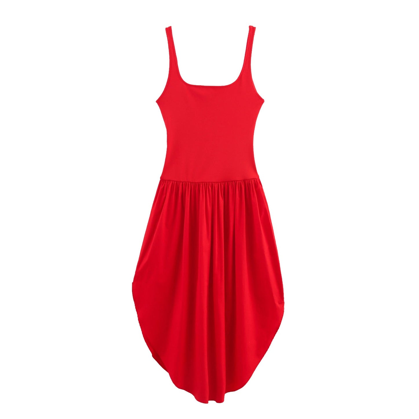 Klassisches A-Linien-Midi-Kleid mit Faltendetail von berg-feldt