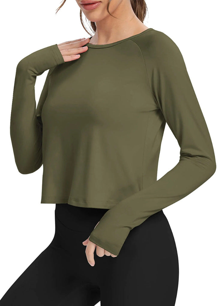 Sportliches Damen-Langarm-Shirt mit Daumenlöchern von berg-feldt