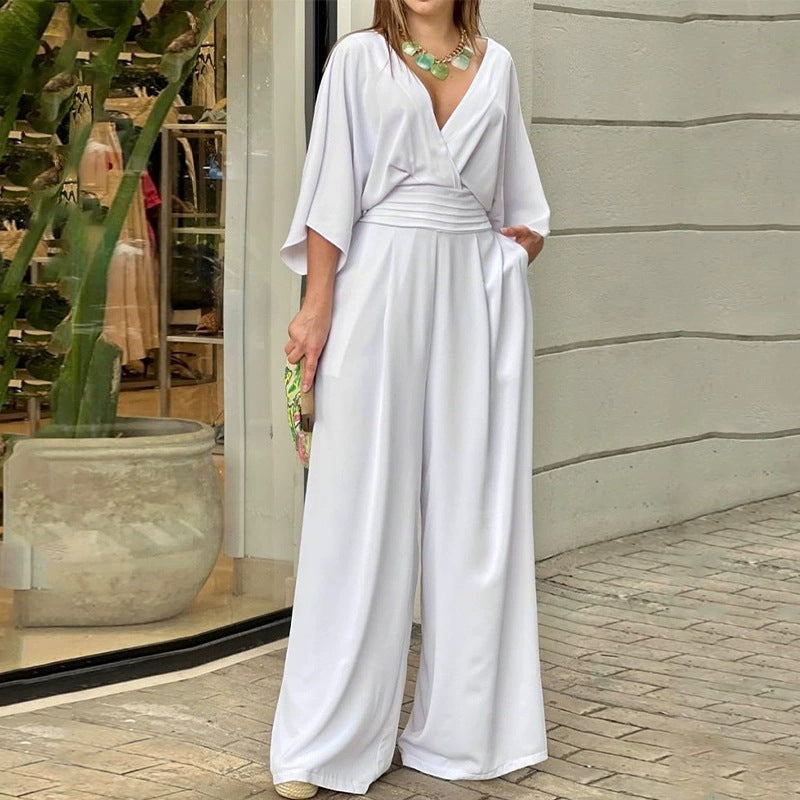 Wickel-Jumpsuit mit weitem Bein von berg-feldt
