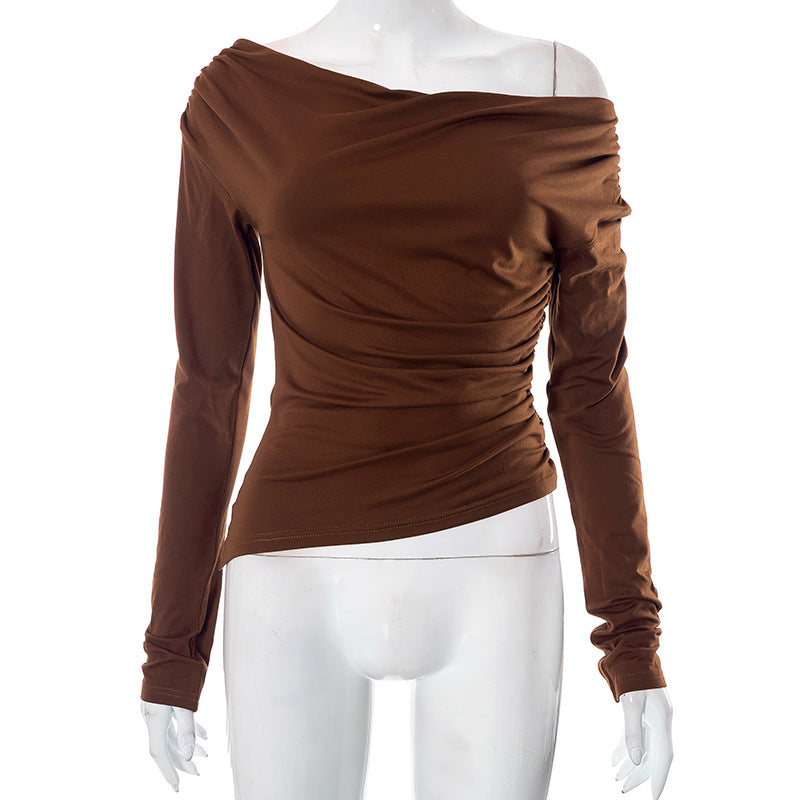 Women's Off-the-Shoulder Long-Sleeve Ruffled Top berg-feldt
