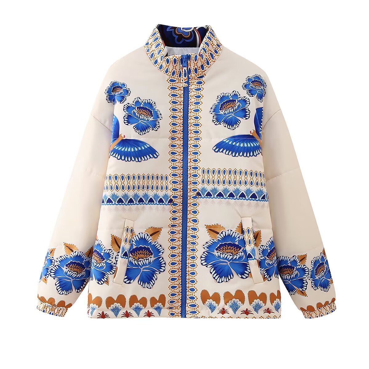 Women's Floral Print Puffer Jacket berg-feldt