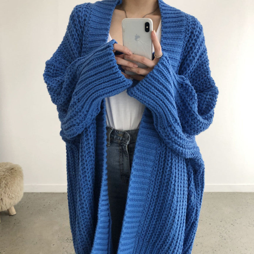Damen Strickcardigan im lässigen Oversized-Stil mit offener Vorderseite Berg-Feldt