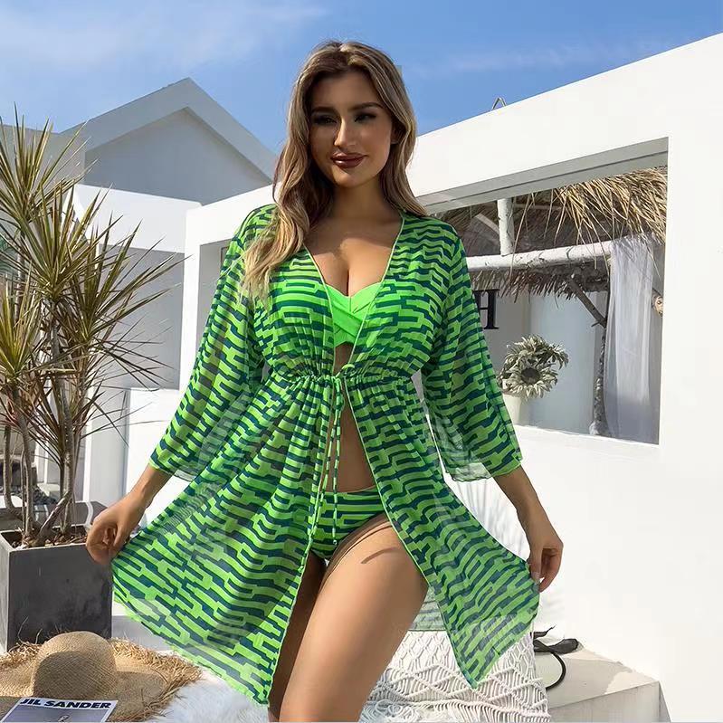 Wickel-Bikini-Oberteil mit Kaftan von berg-feldt für Damen