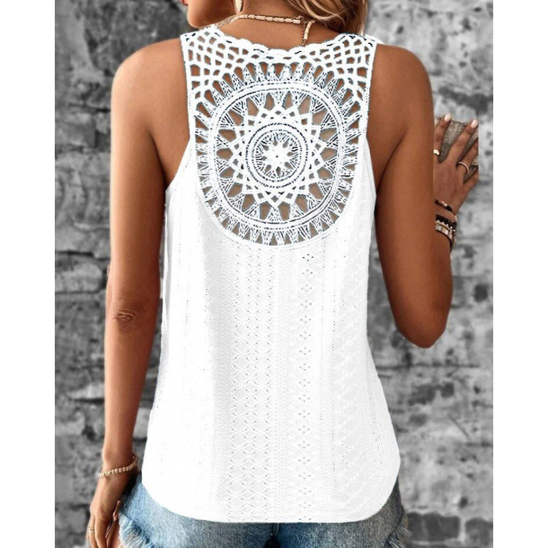 Women's Crochet Back Tank Top berg-feldt