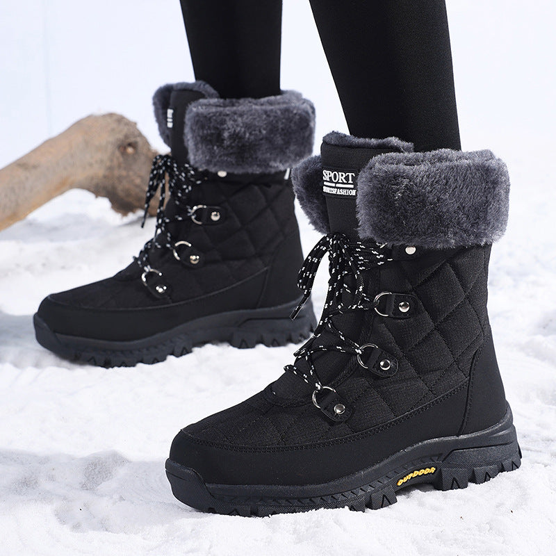 Damen Winterstiefel mit rutschfester Sohle und warmem Innenfutter Berg-Feldt
