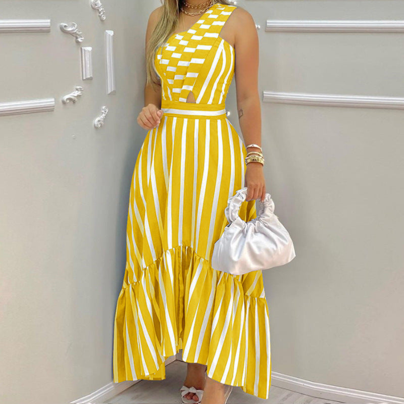 Asymmetrisches Maxikleid mit weitem Rock von berg-feldt