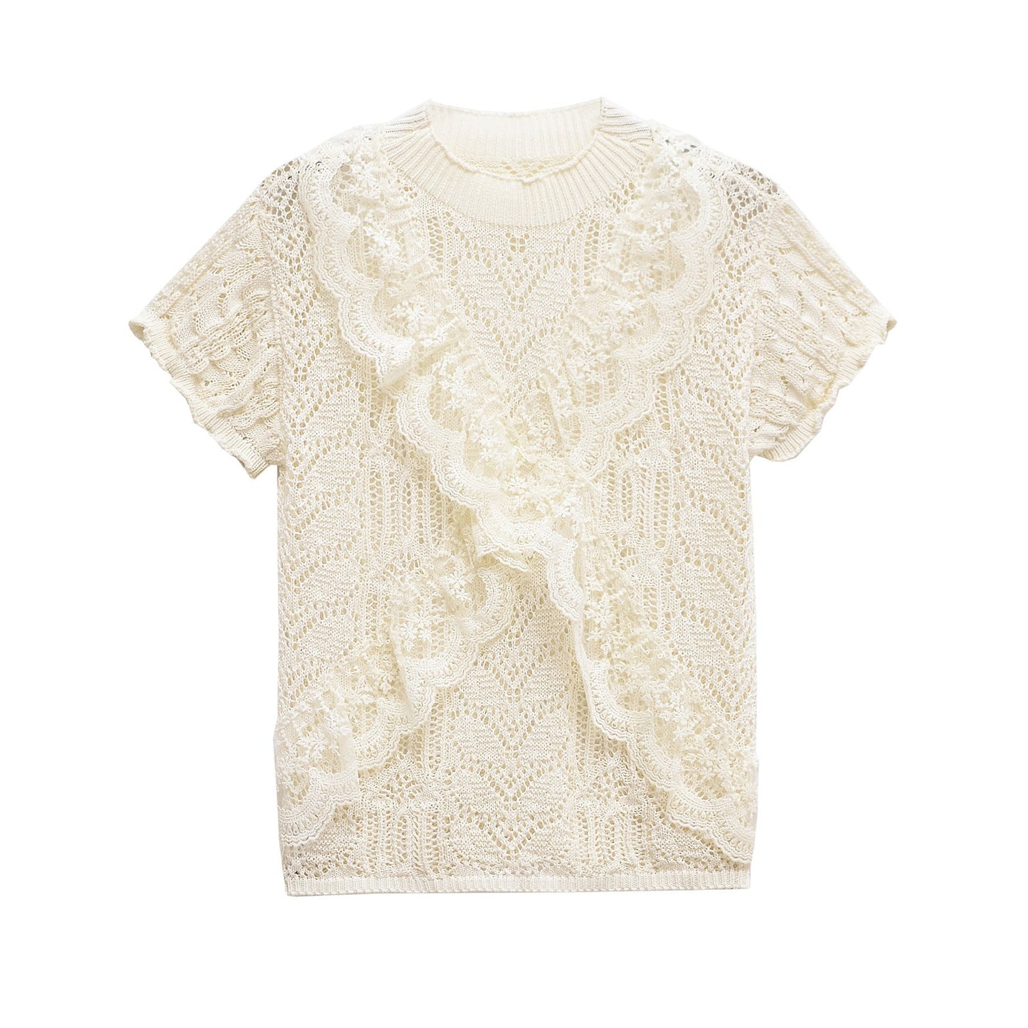 Women's Lace-Detail Knit Sweater berg-feldt